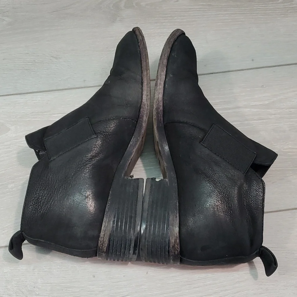 Eileen Fisher Women Ankle Leather Heels Boots shoes sz 6
